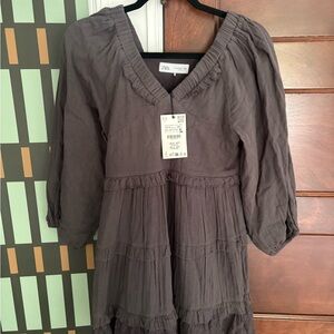 Zara Grey Dress Size 13-14